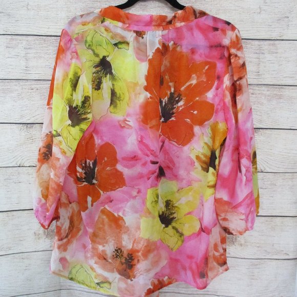 thesis sheer floral summer blouse - Picture 8 of 8